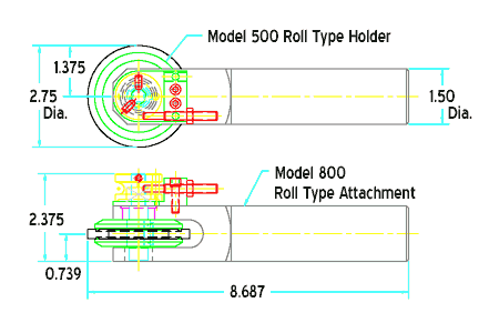 Roll stamp holder drawing