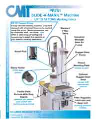 Impact marking press and tooling