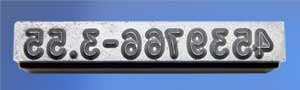 Segment step style steel stamp