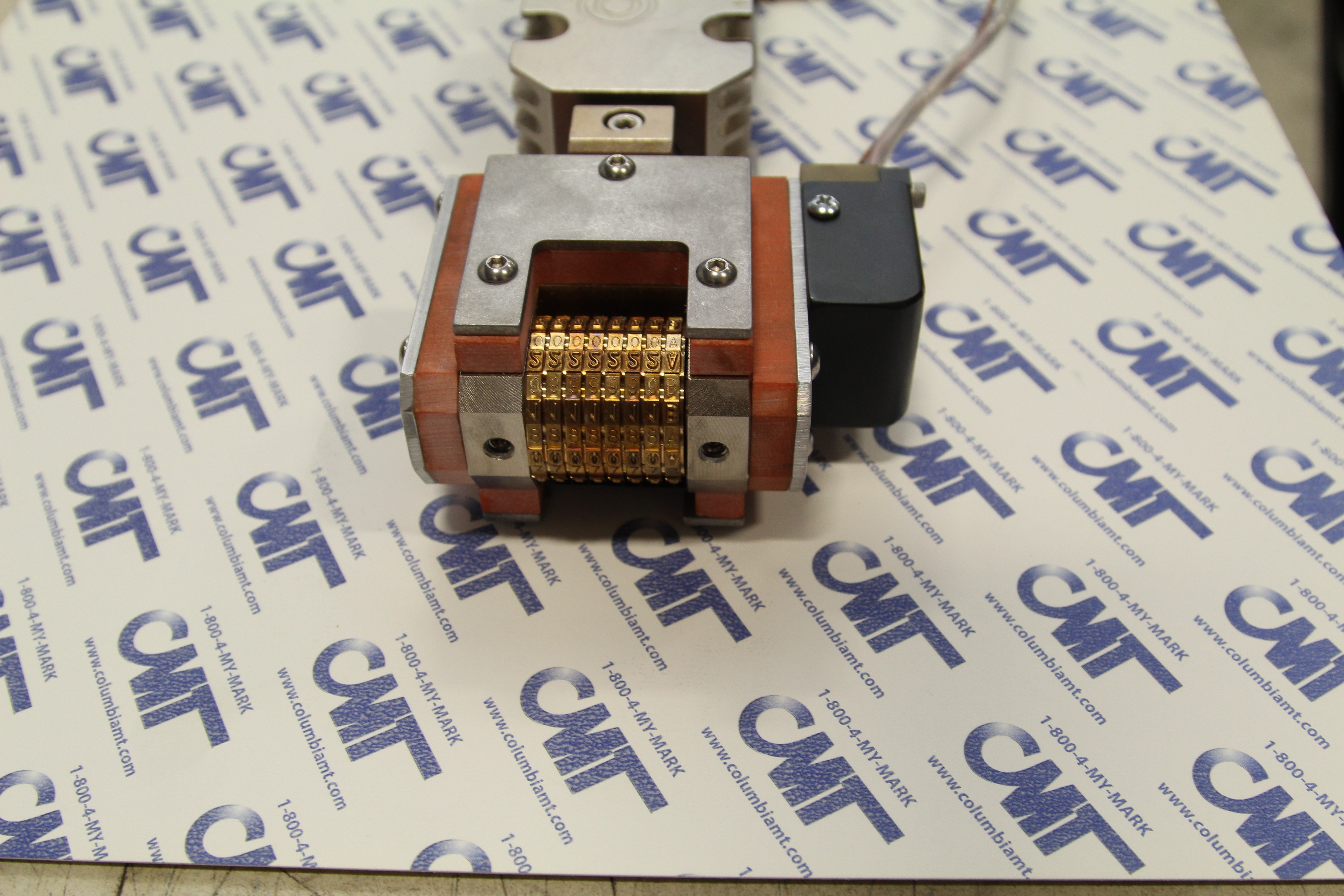 Hot stamping by Columbia Marking Tools