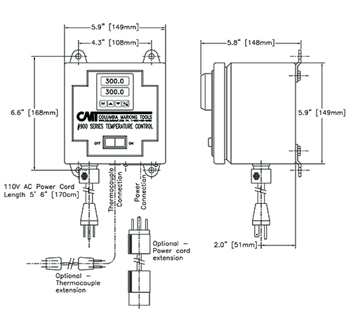 Hot stamping digital heat control