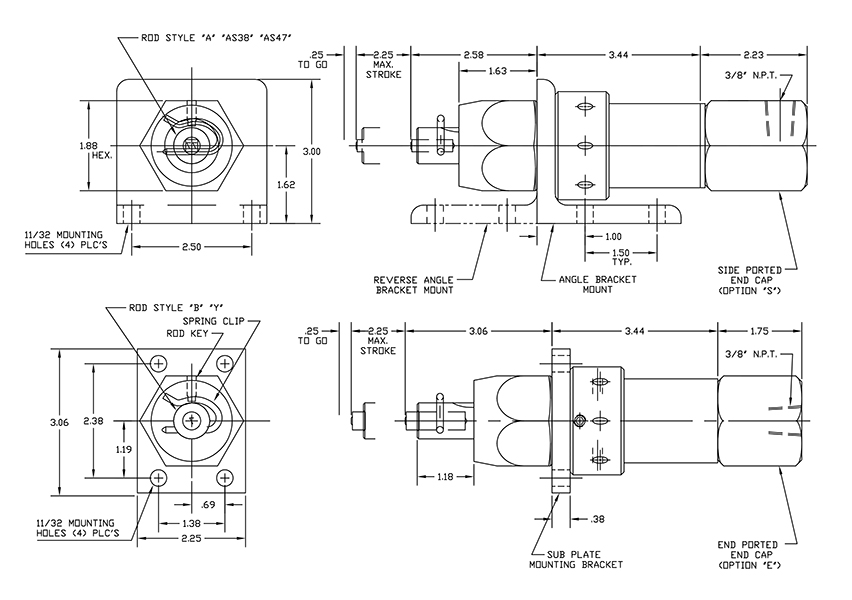 Modle 88 Air Impact Marker Dimensions