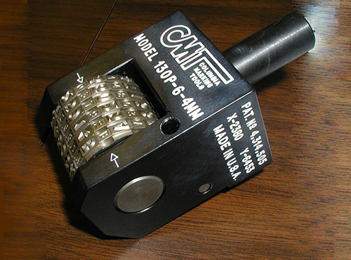 Manual Numbering Head by Columbia Marking Tools