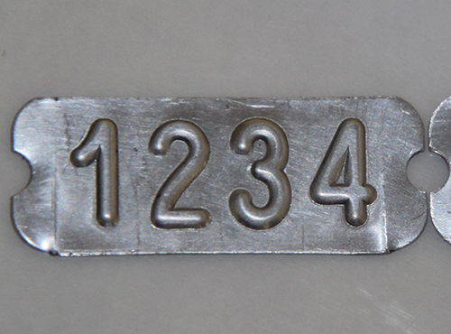 Embossing Numbbering Head Results