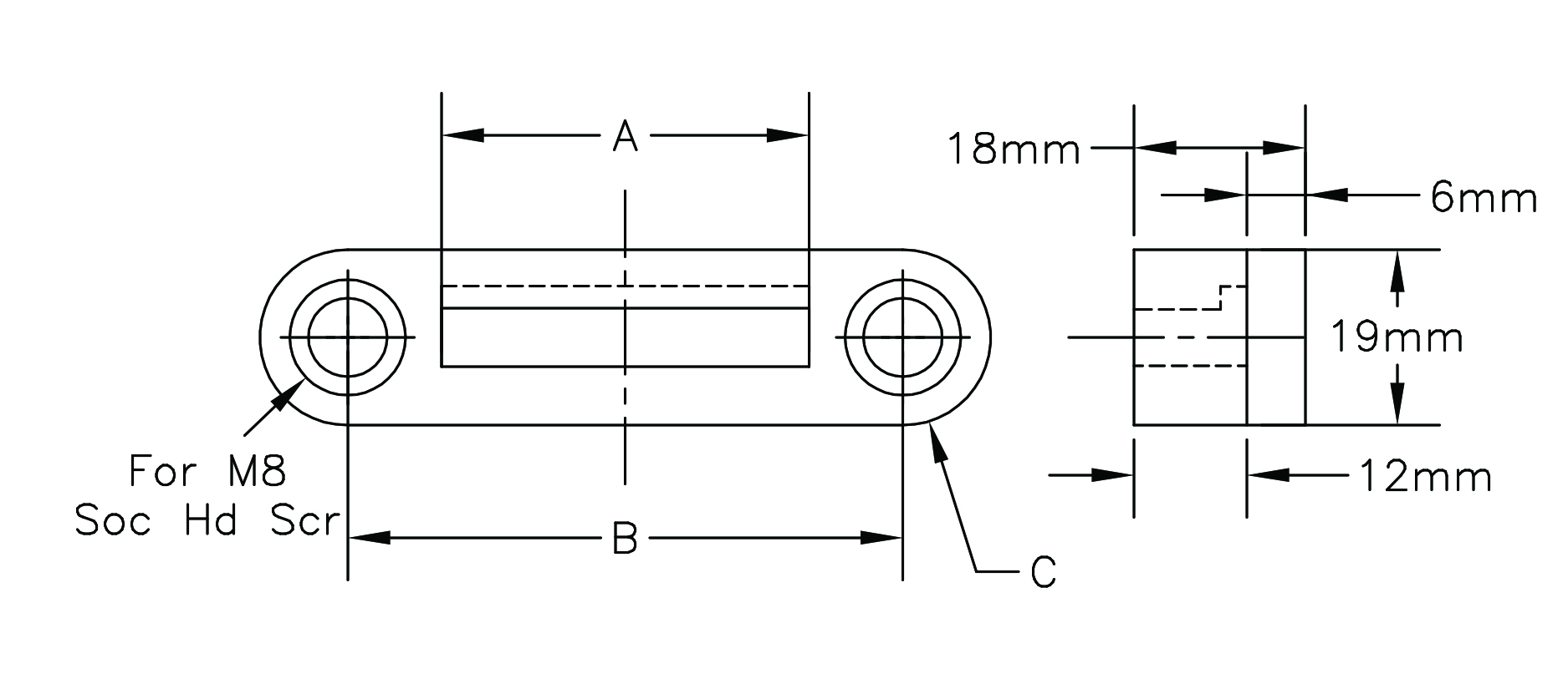 CMM L-Shaped Metric Retainer