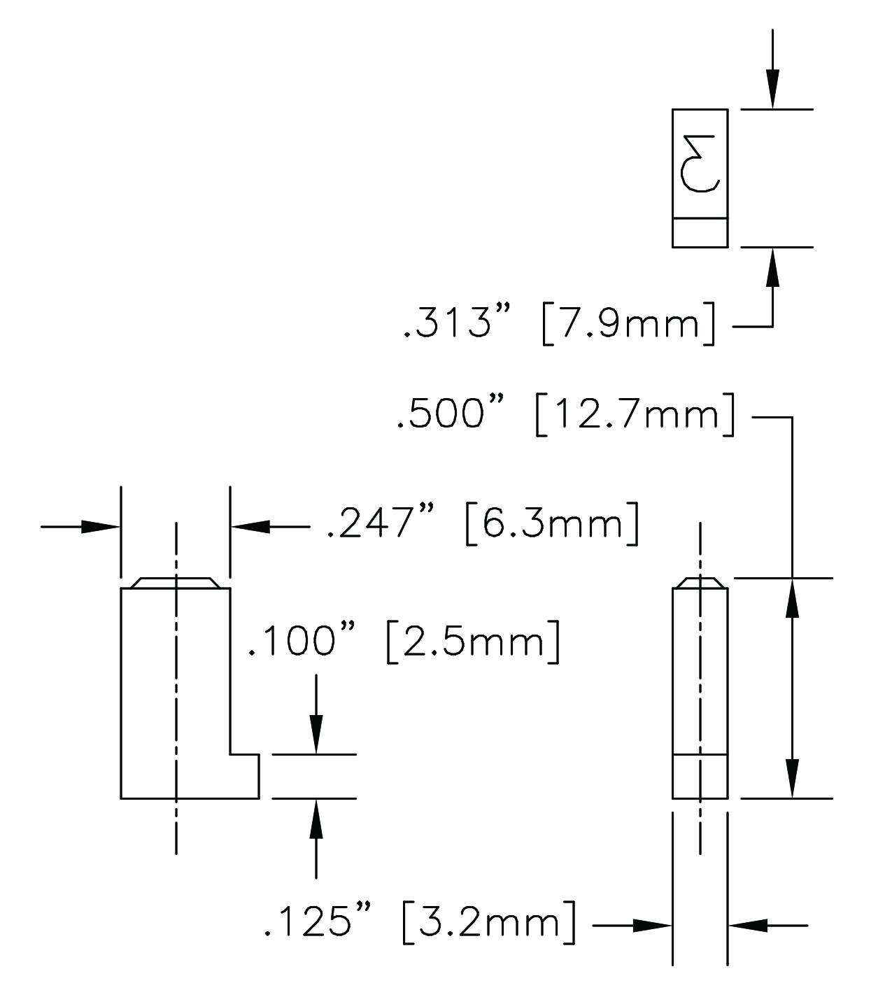 CMM125 Dimensions